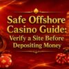 How to Safely Check an Offshore Casino Before Depositing Your Cash?